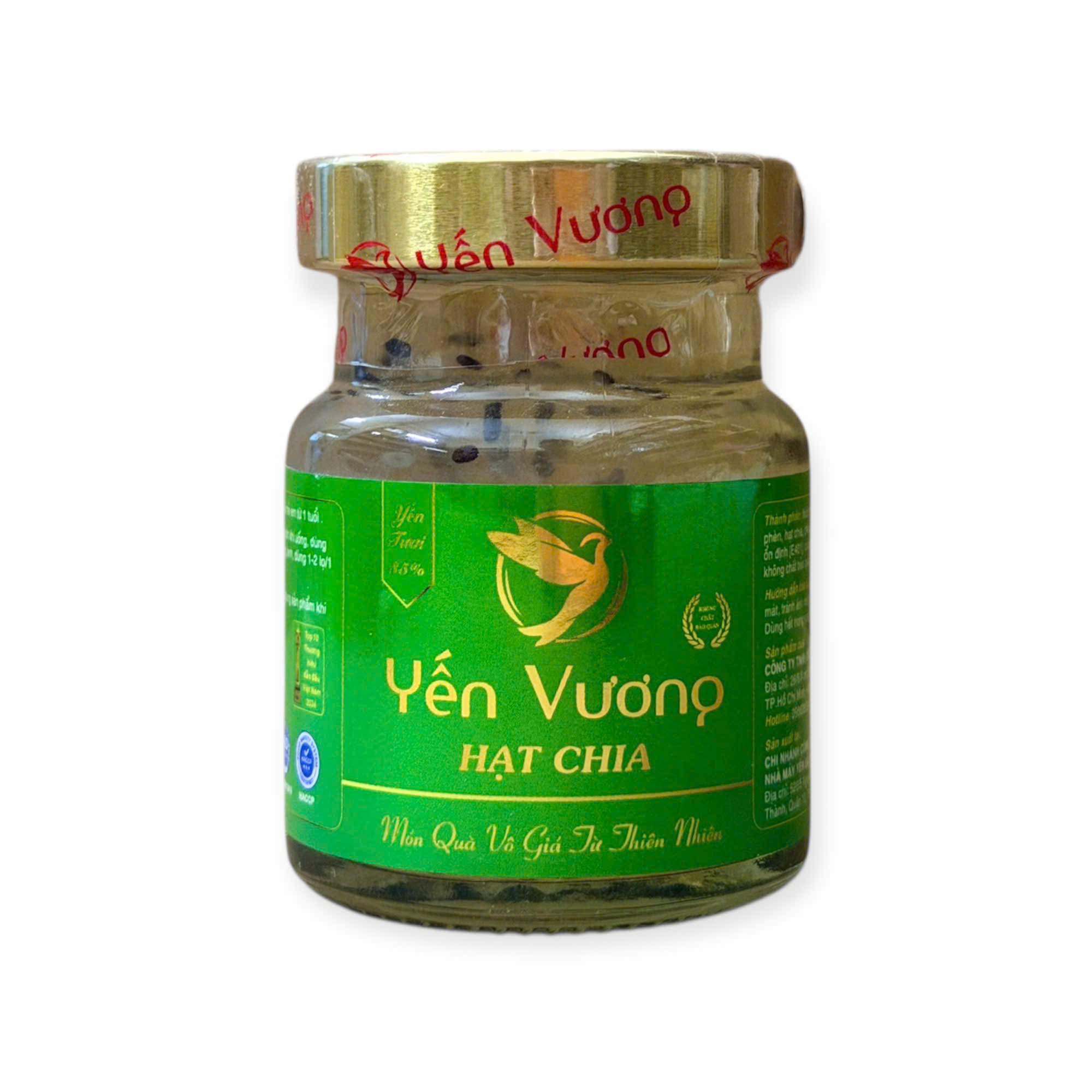 Hũ yến Vương 70ml Hạt Chia